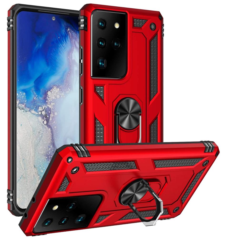Army Case für Samsung Galaxy S21 Ultra in Rot
