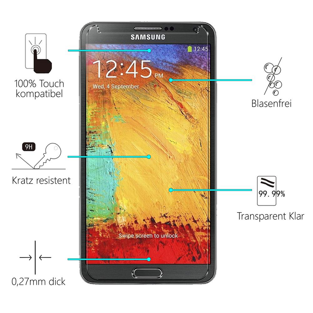 Glas 2in1 für Samsung Galaxy Note 3