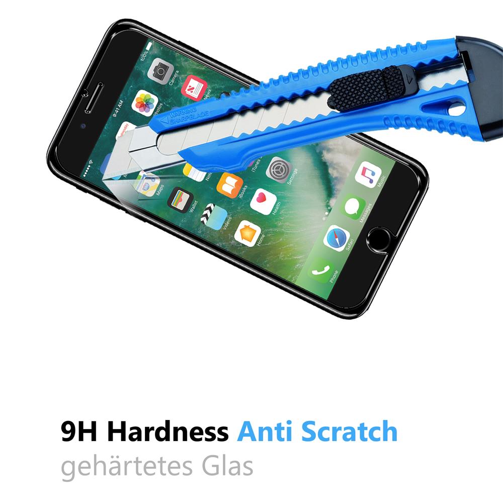 4in1 Glas Set für Apple iPhone 7 Plus / 8 Plus