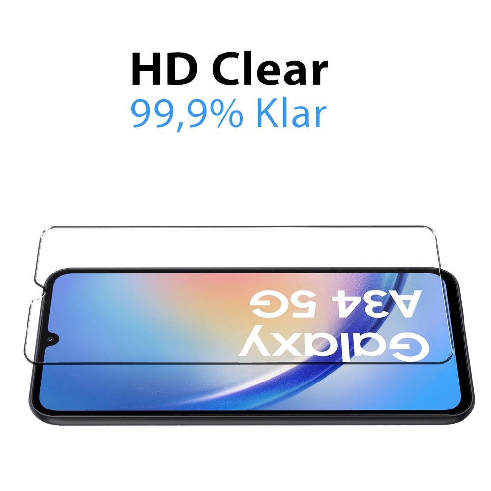 4in1 Glas Set für Samsung Galaxy A34 5G