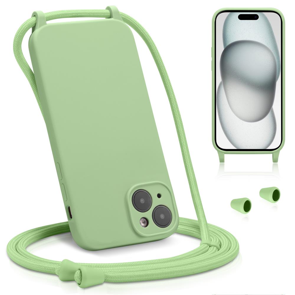 Connect Case Colour inkl. Kette für Apple iPhone 15 Plus in Grün