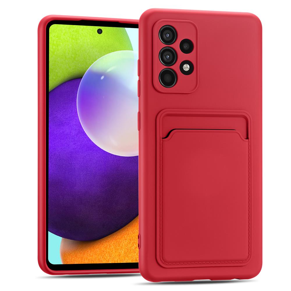 Card Case für Samsung Galaxy A72 in Rot