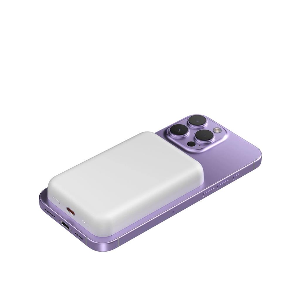 Power Bank - Wozinsky - MagSafe WRW349Y - 10000 mAh in Weiss Power Bank - Wozinsky - MagSafe WRW349Y - 10000 mAh in Weiss