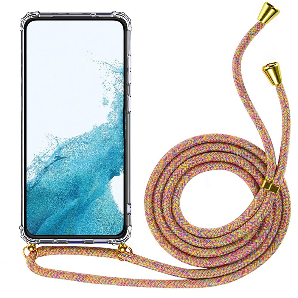 Connect Case für Samsung Galaxy S9 Plus in Gold, Kette in Rainbow