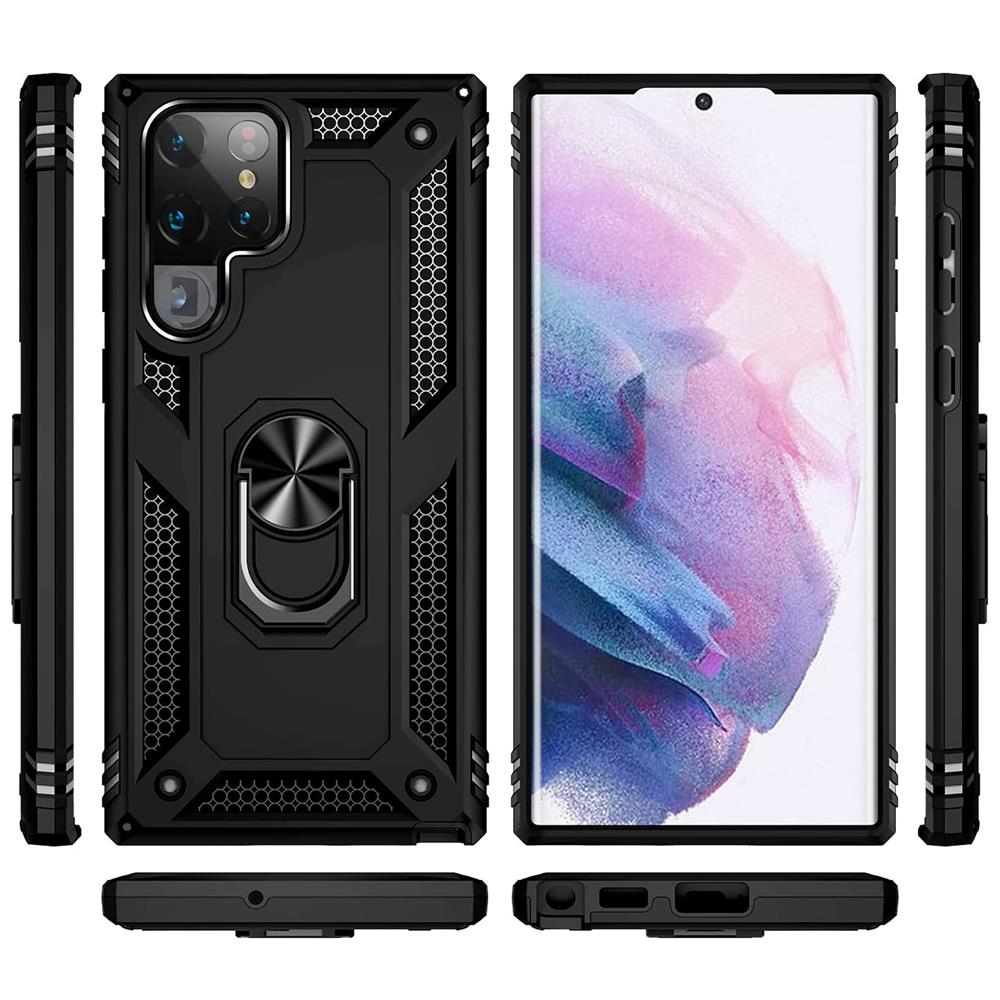 Army Case für Samsung Galaxy S23 Ultra in Schwarz