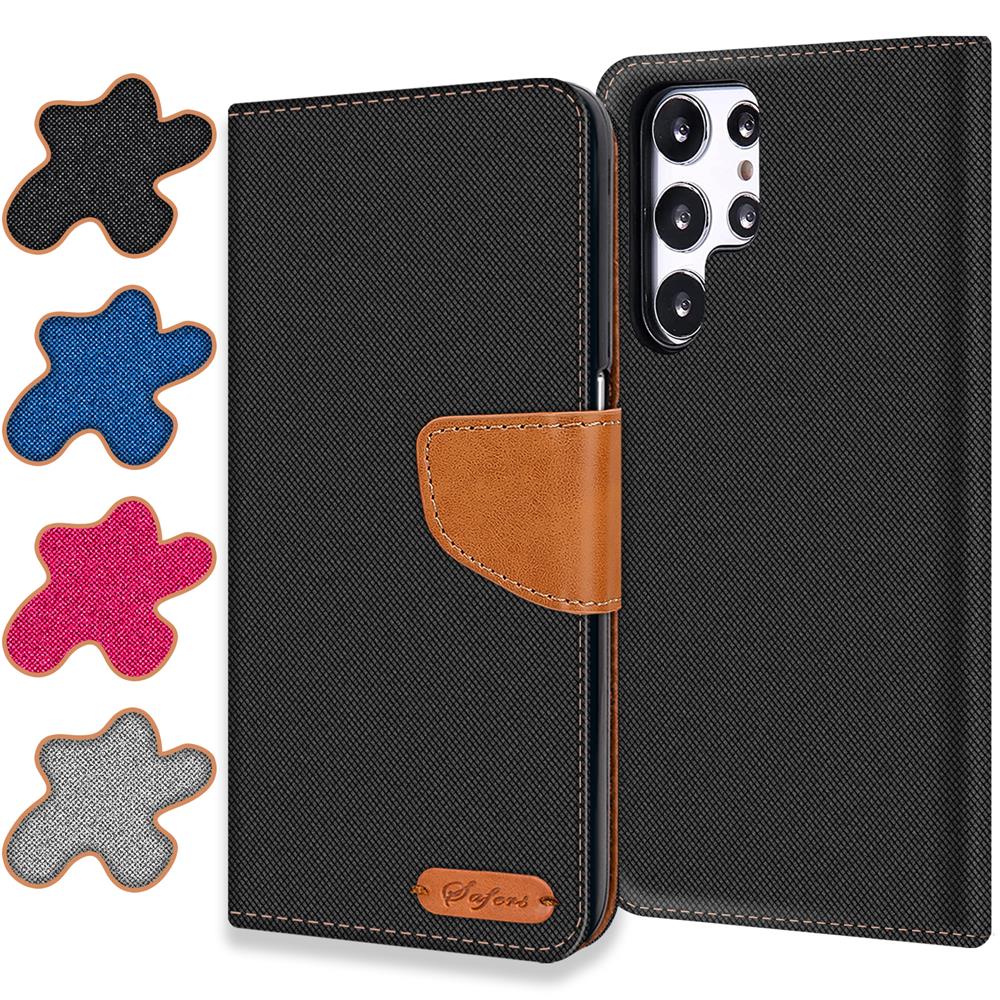 Textil Wallet für Samsung Galaxy S23 Ultra