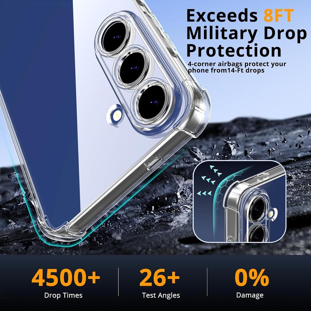Rugged TPU für Samsung Galaxy S25 FE in Transparent