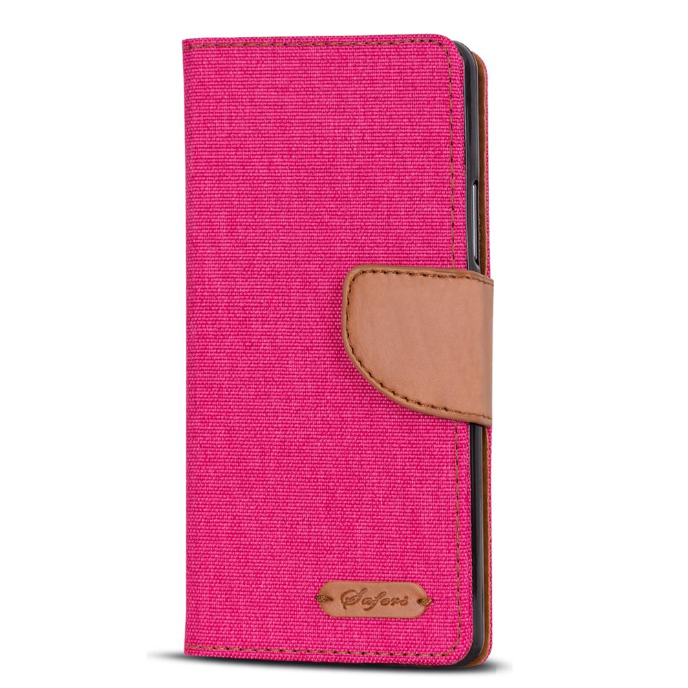 Textil Wallet für Wiko Tommy in Pink