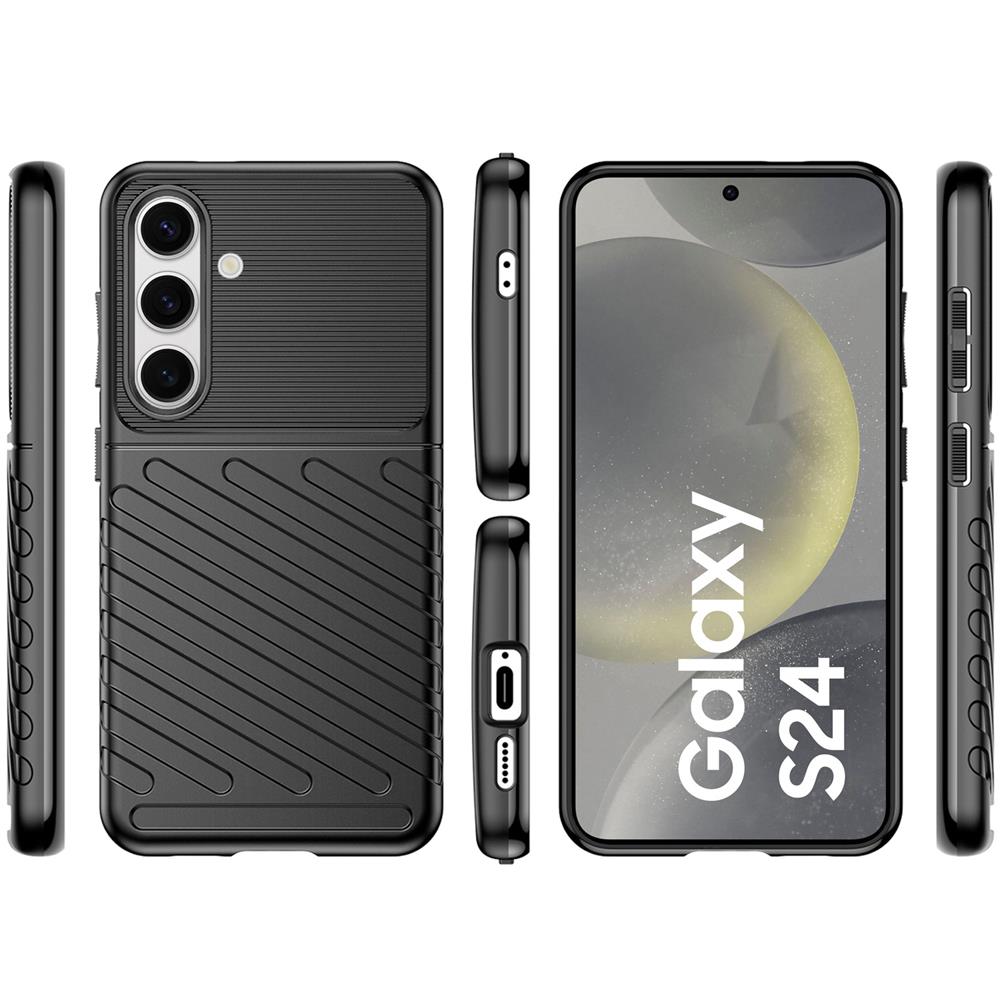 Thunder Case für Samsung Galaxy S24 in Schwarz