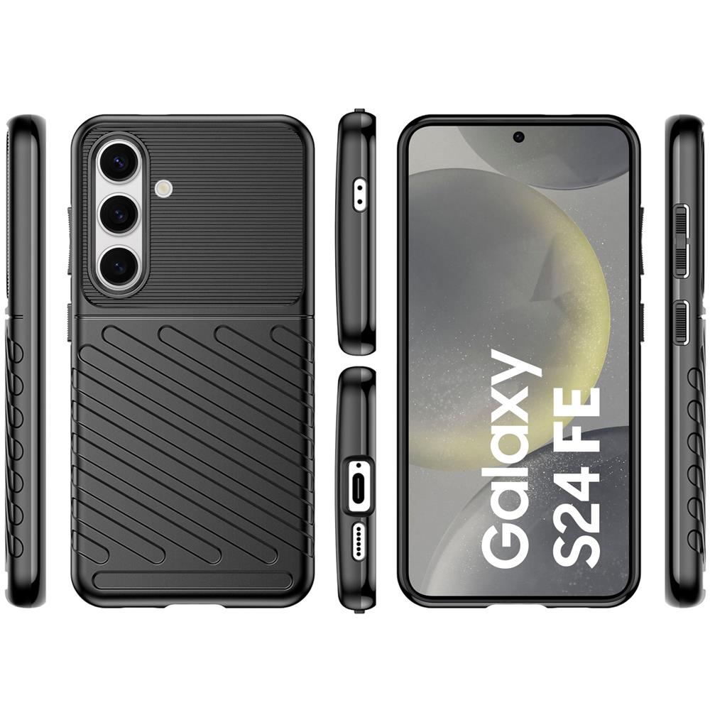 Thunder Case für Samsung Galaxy S24 FE in Schwarz
