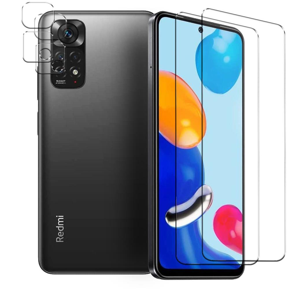4in1 Glas Set für Xiaomi Redmi Note 11
