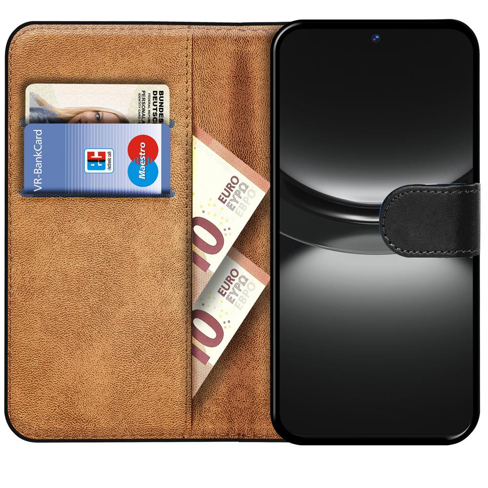 Basic Wallet für Huawei Nova 12S in Schwarz