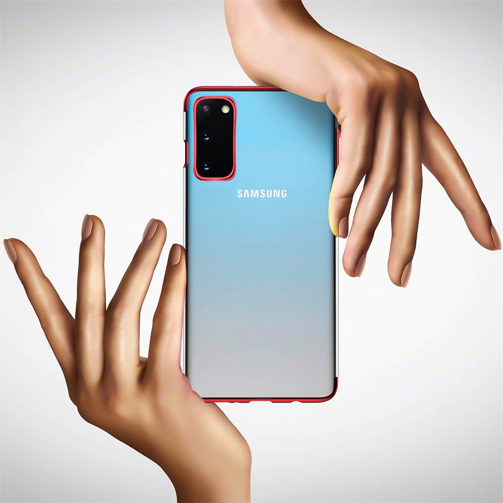 Zero Edge Color für Samsung Galaxy S20 Plus in Rot