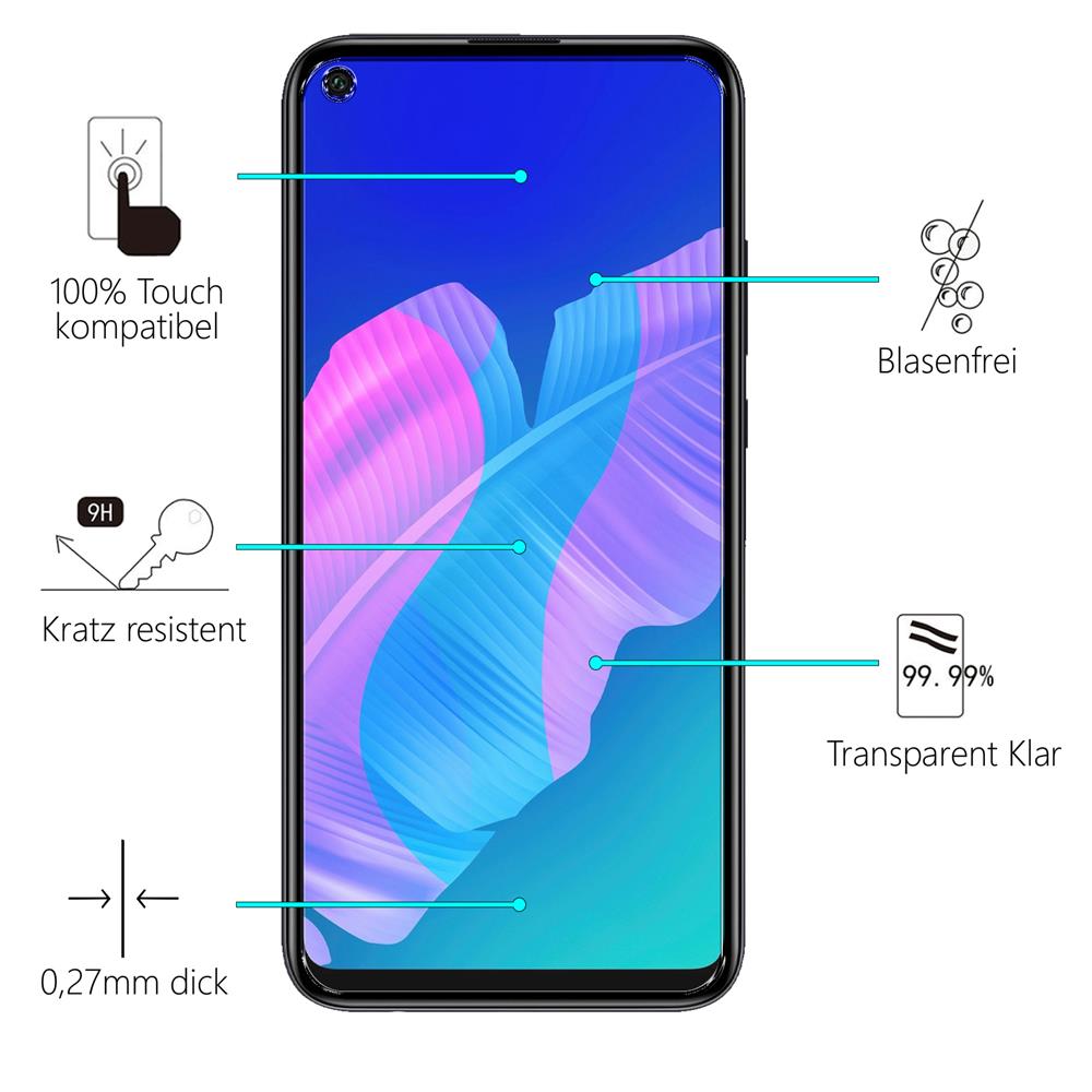 Glas 2in1 für Huawei P40 Lite E