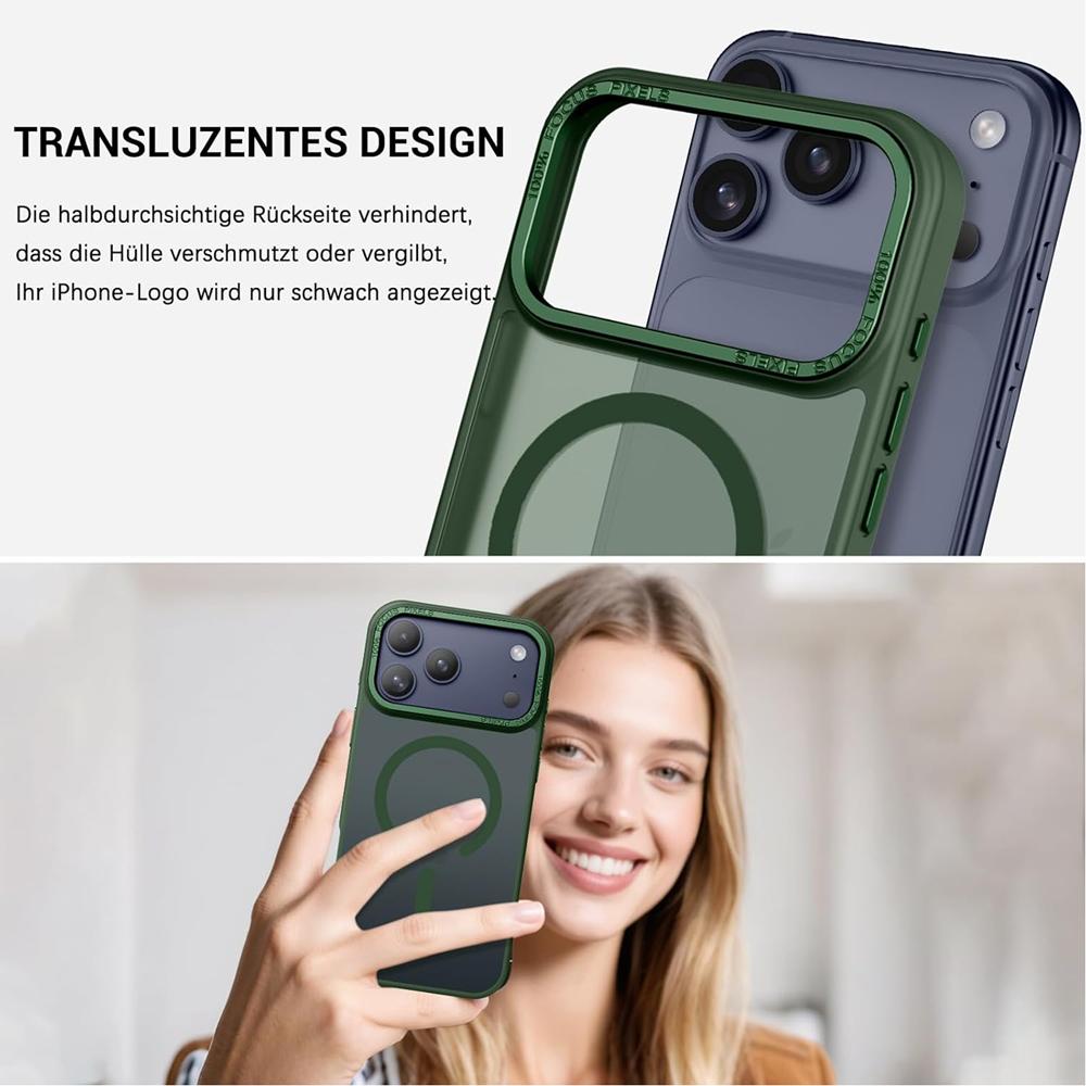 Frame Case für Apple iPhone 17 Pro Max in Grün