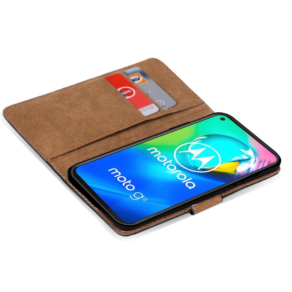 Basic Wallet für Motorola Moto G8 Power in Schwarz