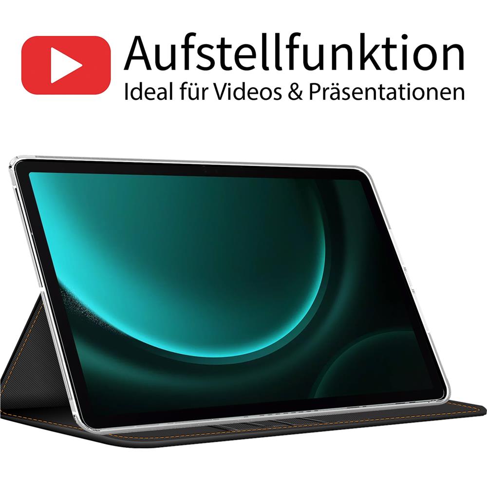 Texture Case für Samsung Galaxy Tab S9 FE Plus in Grau