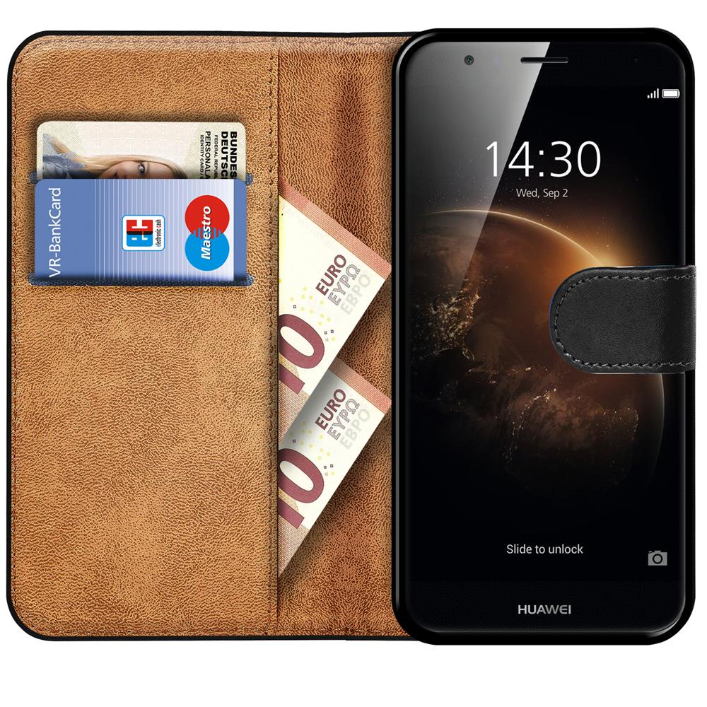 Basic Wallet für Huawei G8 in Schwarz