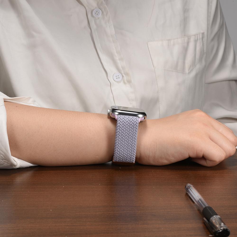Loop Nylonarmband für Apple Watch 1-11/SE1-3/Ultra1-3 - 42/44/45/49mm in Nebelviolett - Universal