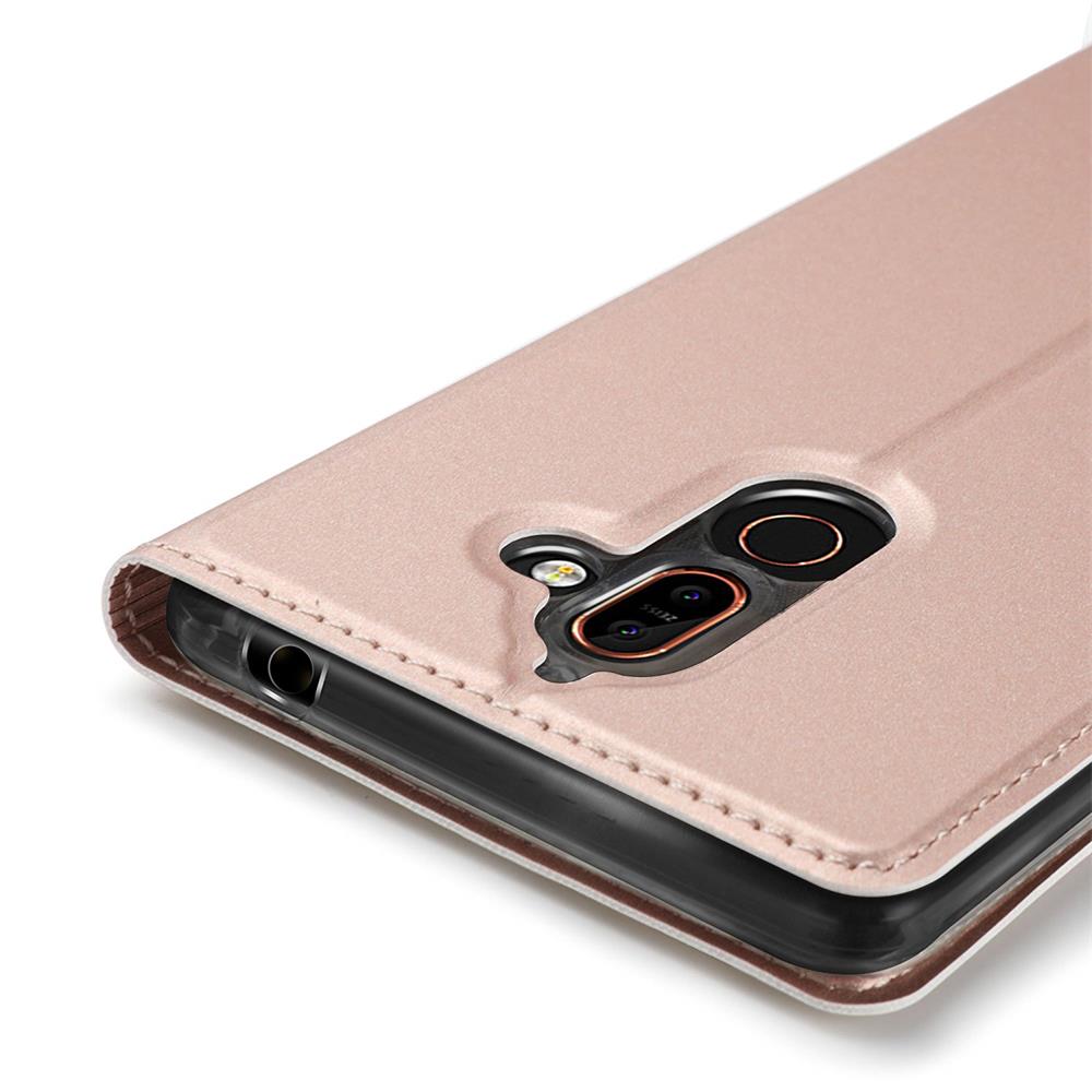 Electroplated Flip für Nokia 8.1 in Rosegold
