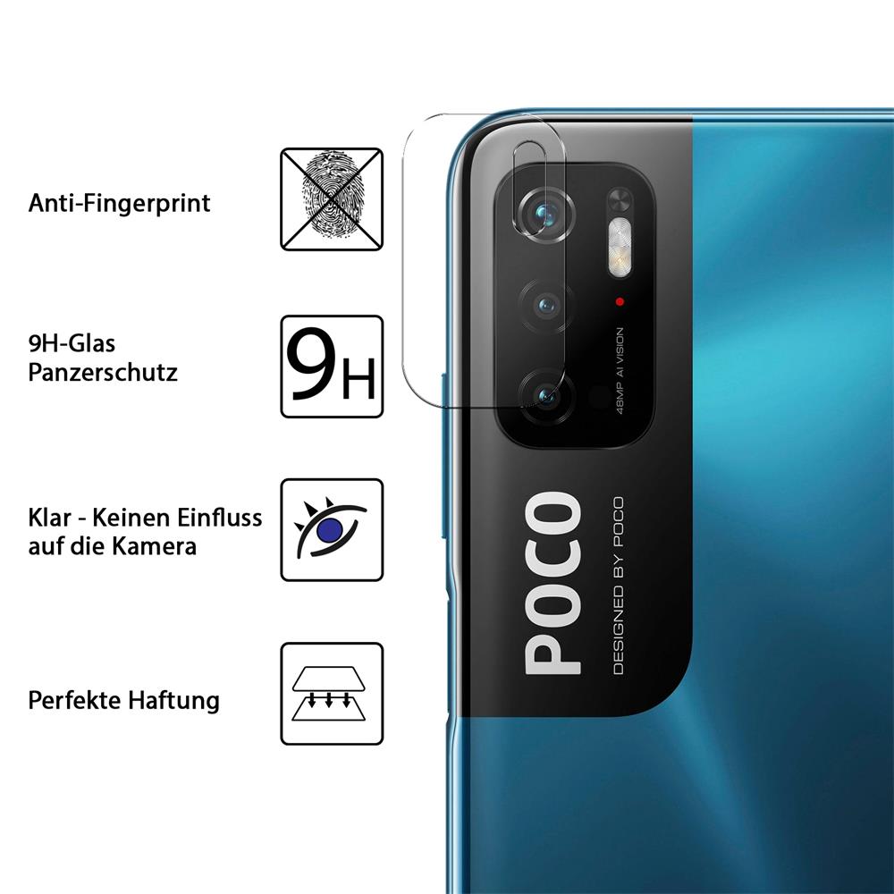 4in1 Glas Set für Xiaomi Poco M3