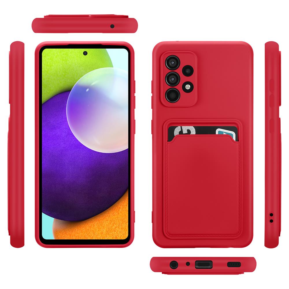 Card Case für Samsung Galaxy A72 in Rot