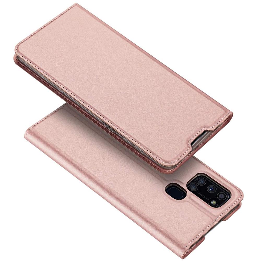Electroplated Flip für Samsung Galaxy A21s in Rosegold