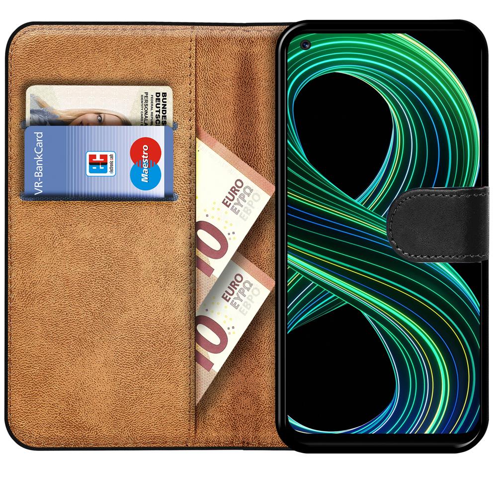 Basic Wallet für Realme 8 5G in Schwarz