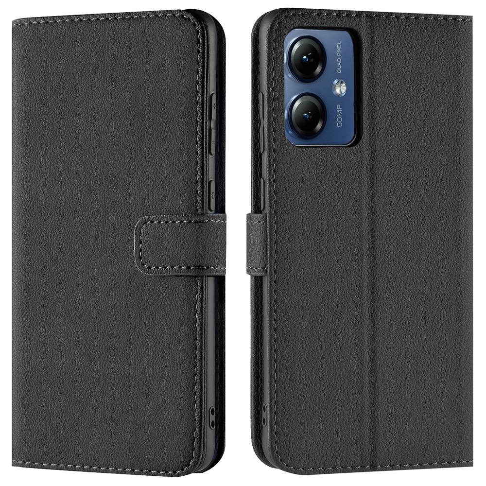 Basic Wallet für Motorola Moto G14 in Schwarz