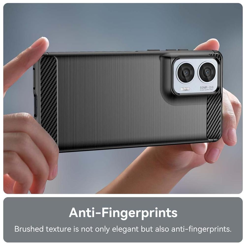 Carbon Brush TPU - Motorola Moto G85 5G in Schwarz