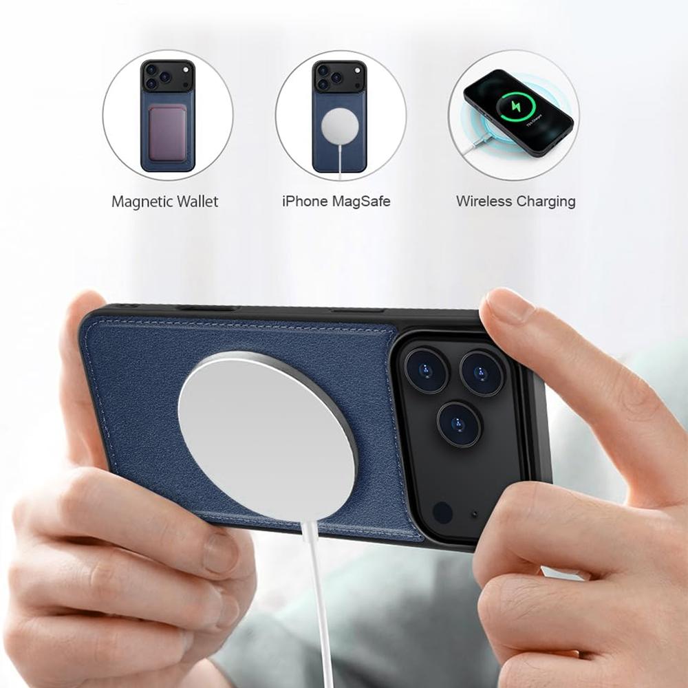 Magnetic Wallet für Apple iPhone 17 Pro Max in Blau