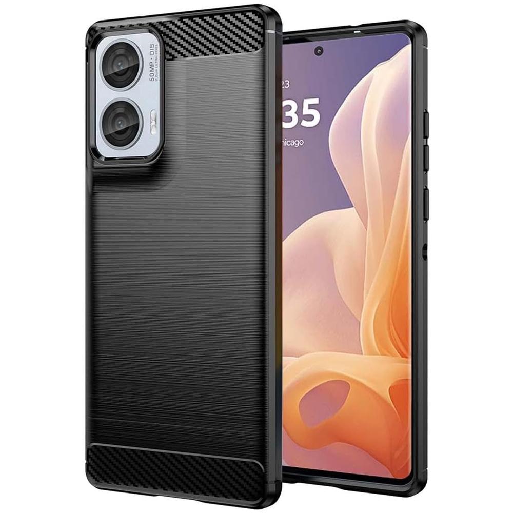 Carbon Brush TPU - Motorola Moto G85 5G in Schwarz