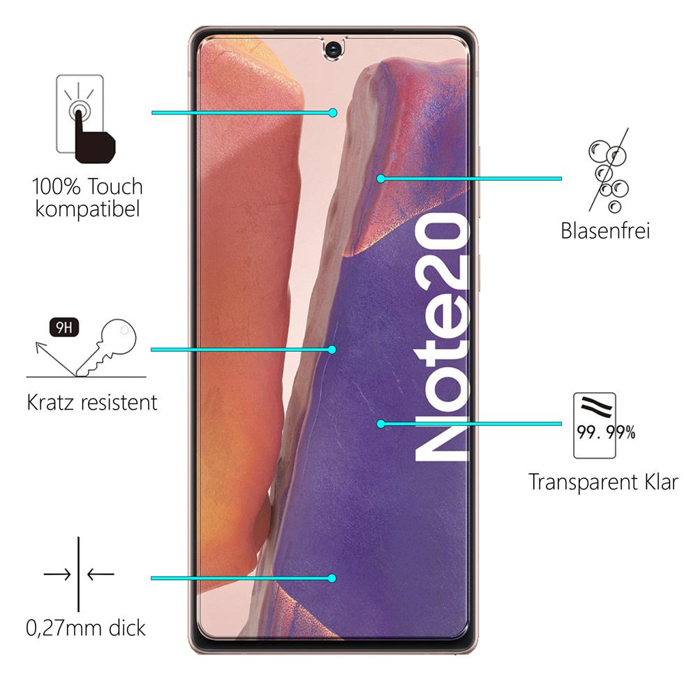 Glas 2in1 für Samsung Galaxy Note 20