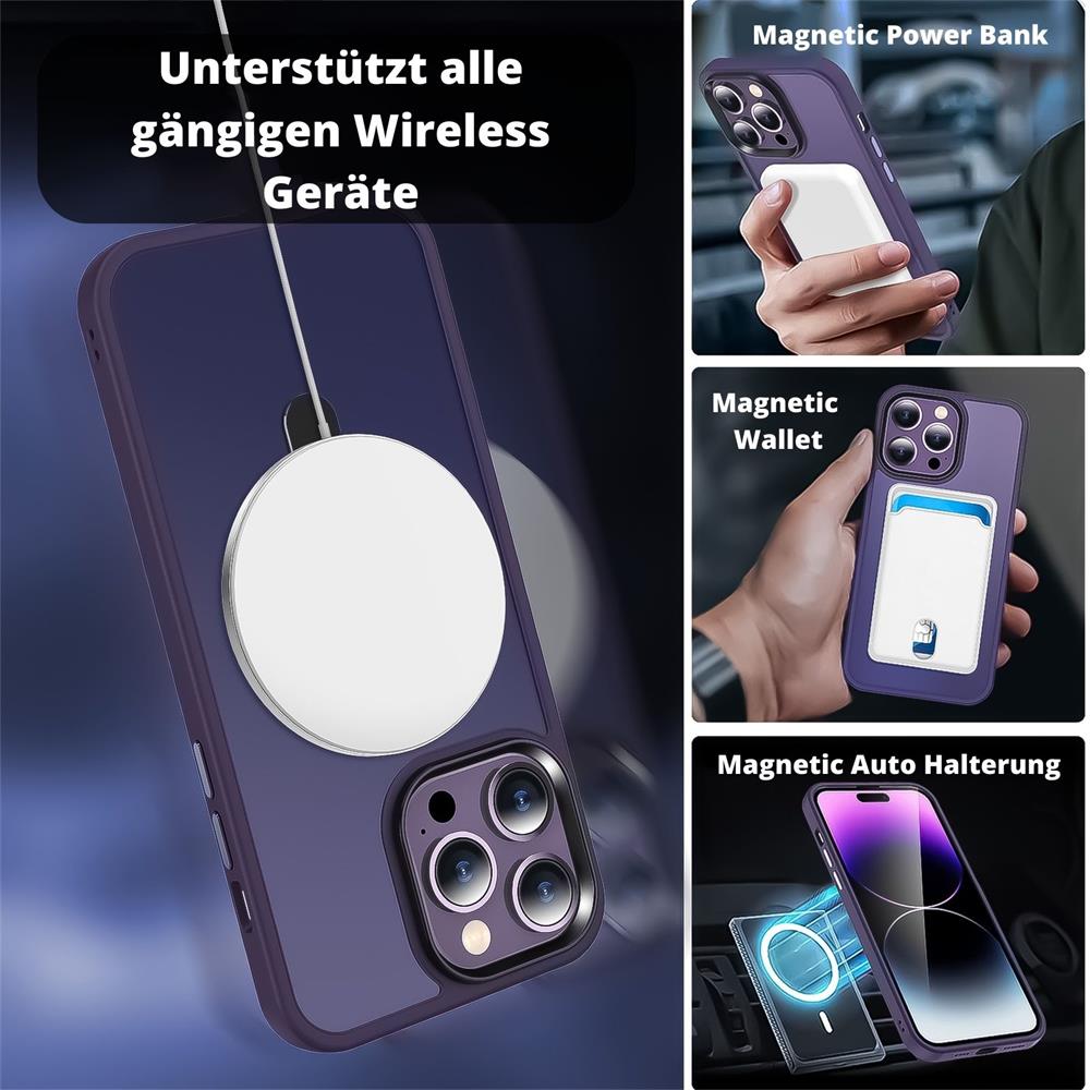 Skin MagSafe für Apple iPhone 15 Pro Max in Violett