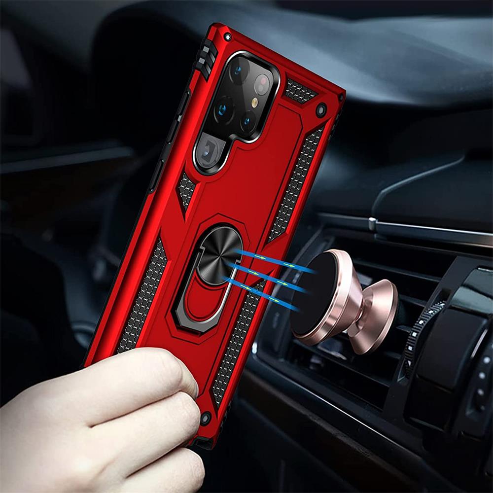 Army Case für Samsung Galaxy S23 Ultra in Rot