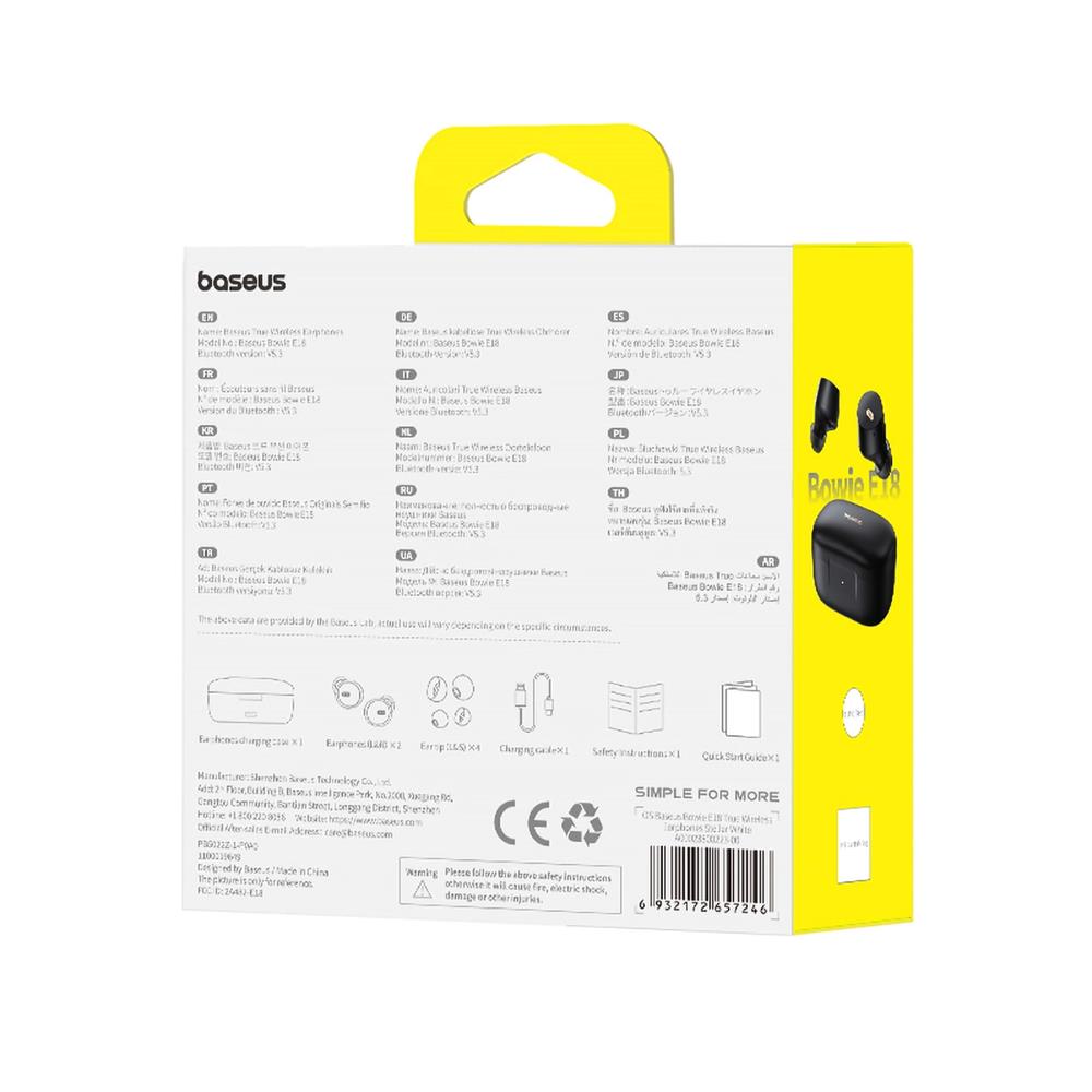 Kopfhörer Baseus Bowie E18 in Schwarz