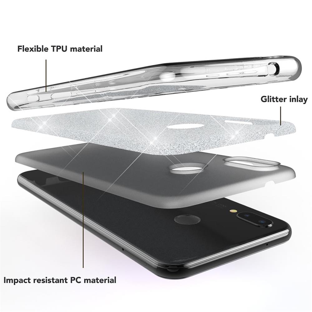 Shiny TPU für Huawei P20 Lite in Silber