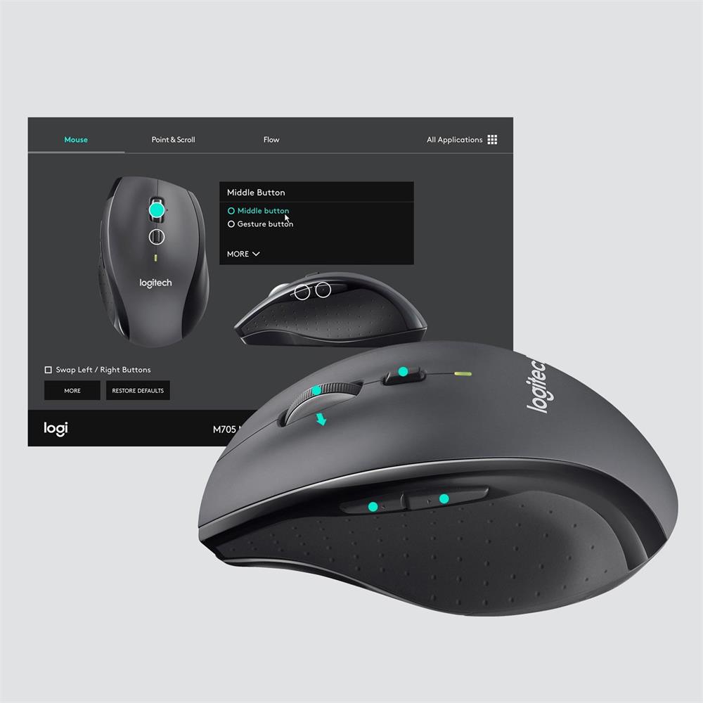 PC-Maus LOGITECH M705 in Schwarz