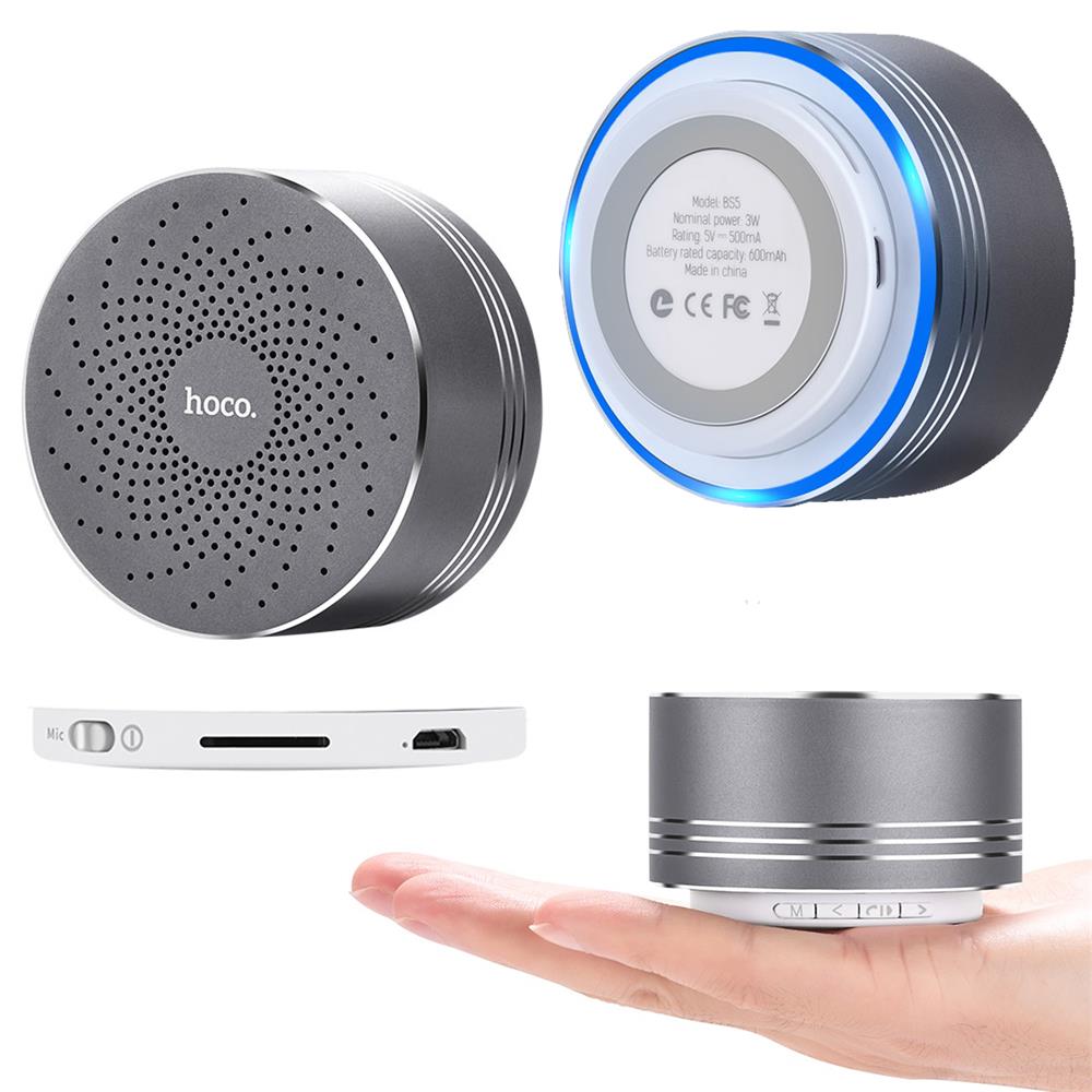Hoco BS5 Bluetooth Lautsprecher in Silber