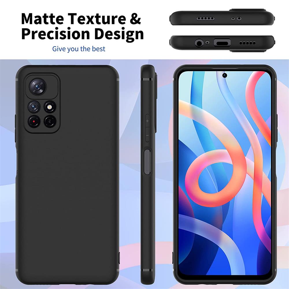 Classic TPU für Xiaomi Poco M4 Pro 5G in Schwarz