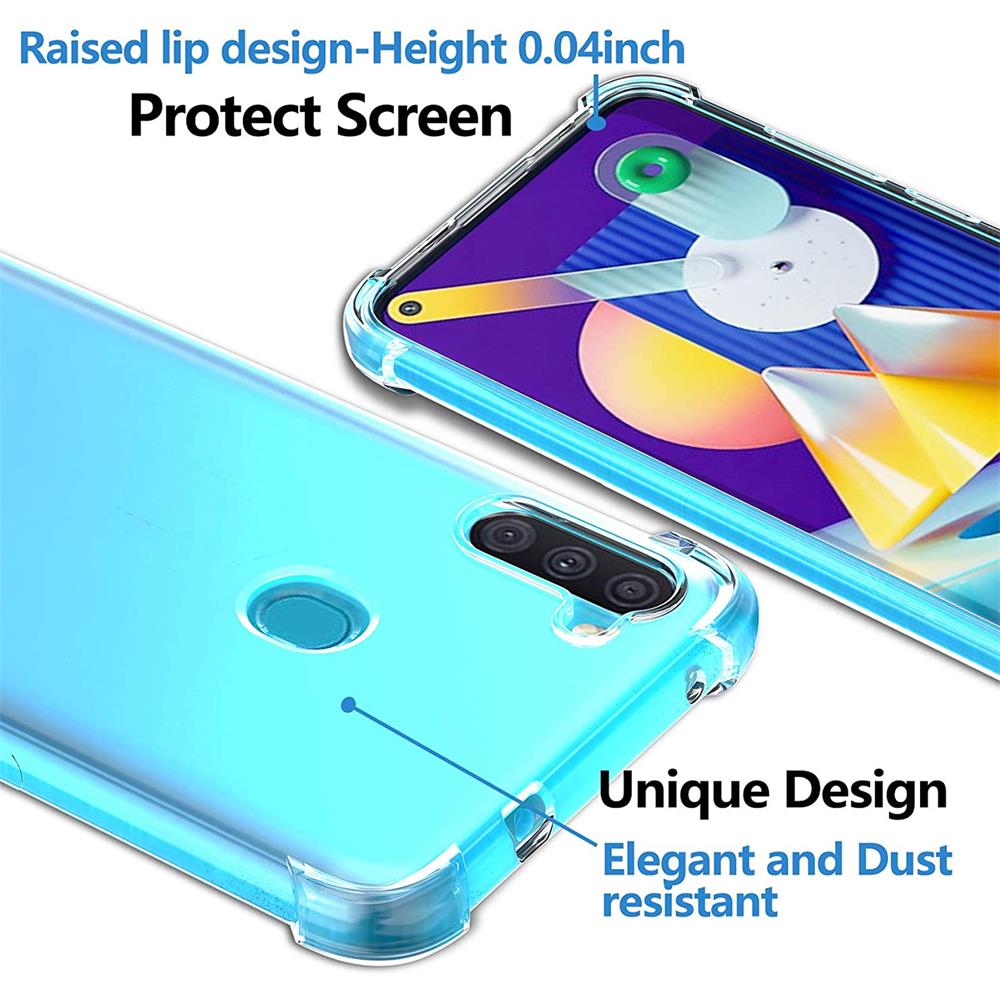 Rugged TPU für Samsung Galaxy M11 in Transparent
