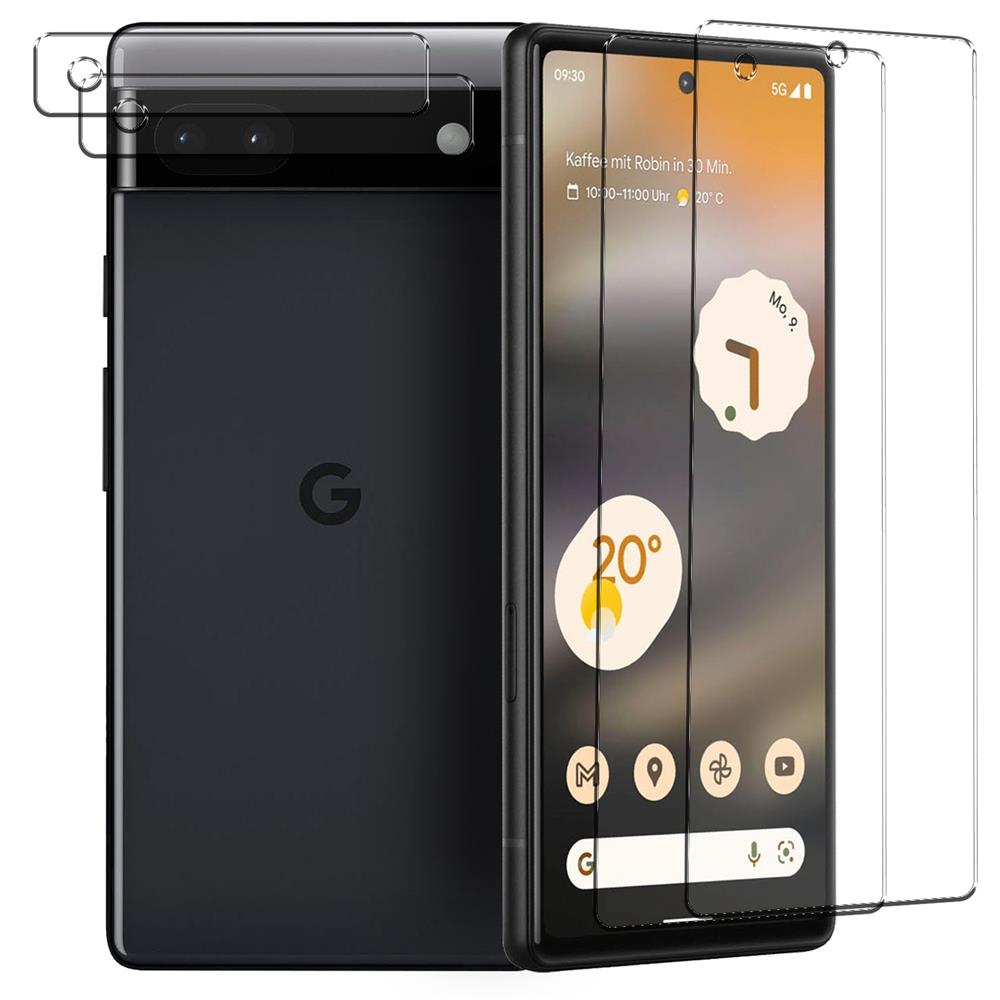 4in1 Glas Set für Google Pixel 6a