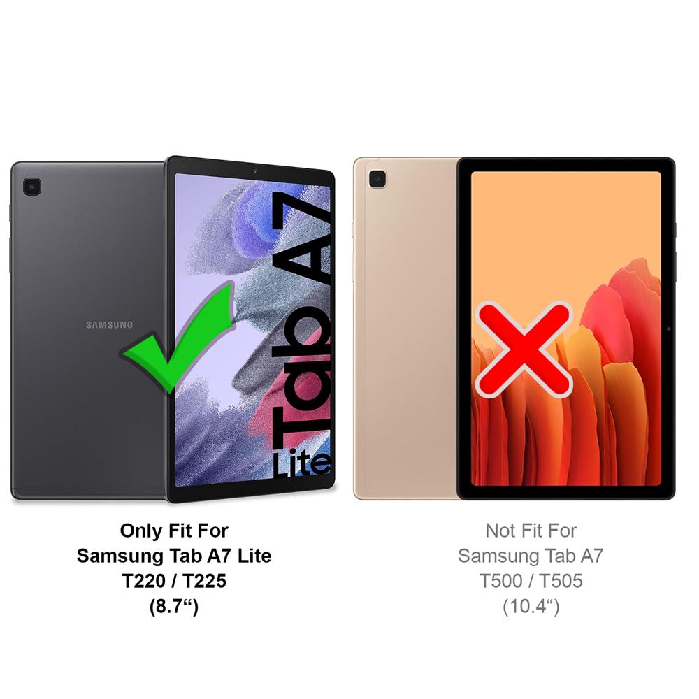 Outdoor Tab für Samsung Galaxy Tab A7 Lite 8.7 T220 in Schwarz
