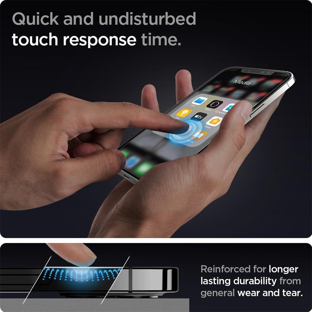 Spigen Glas 2in1 für Apple iPhone 12 / 12 Pro