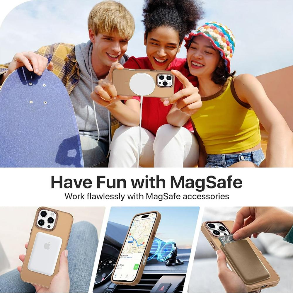 Frame Case für Apple iPhone 16 Pro Max in Braun