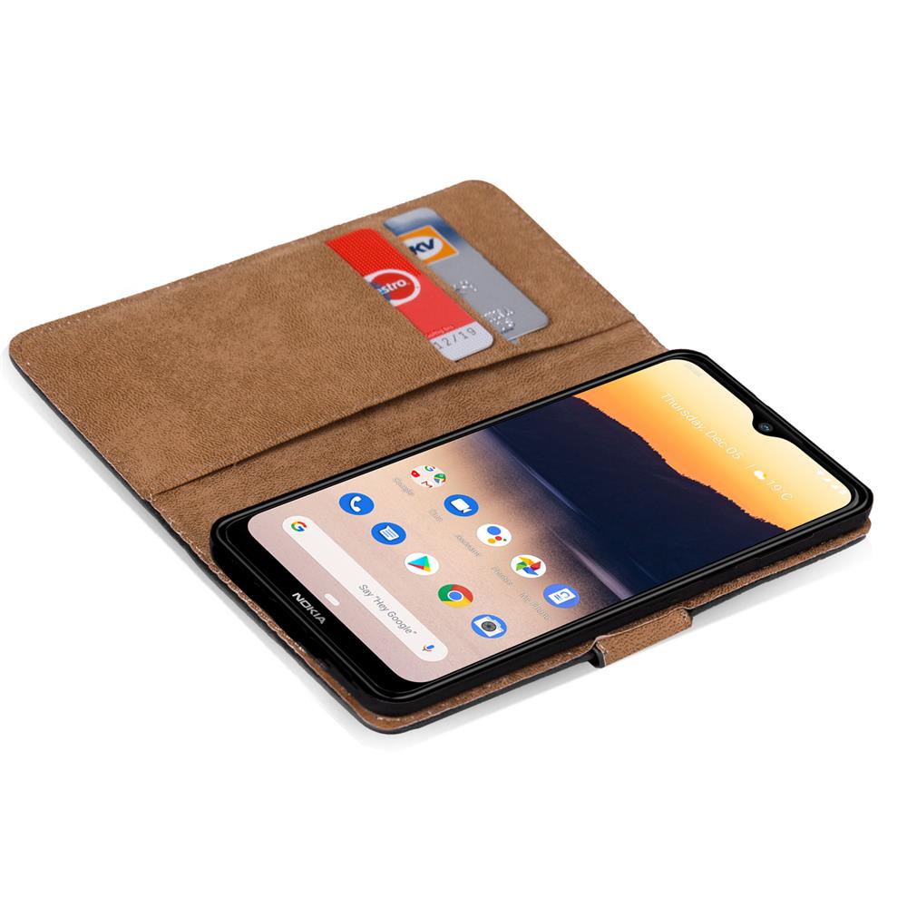 Basic Wallet für Nokia 2.4 in Schwarz