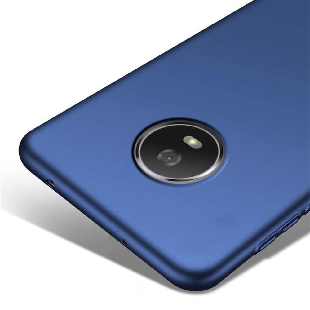 Classic Plain für Motorola/Lenovo Moto E4 in Blau