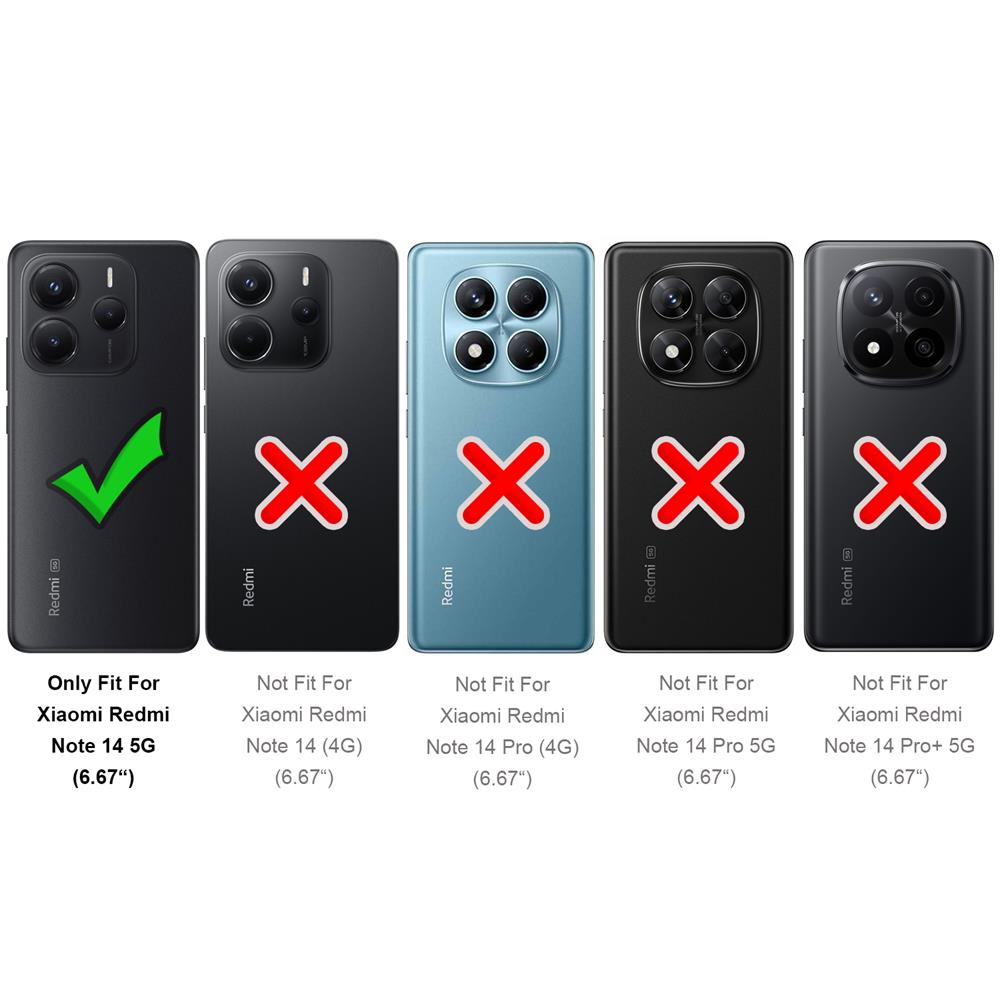 Army Case für Xiaomi Redmi Note 14 5G in Schwarz