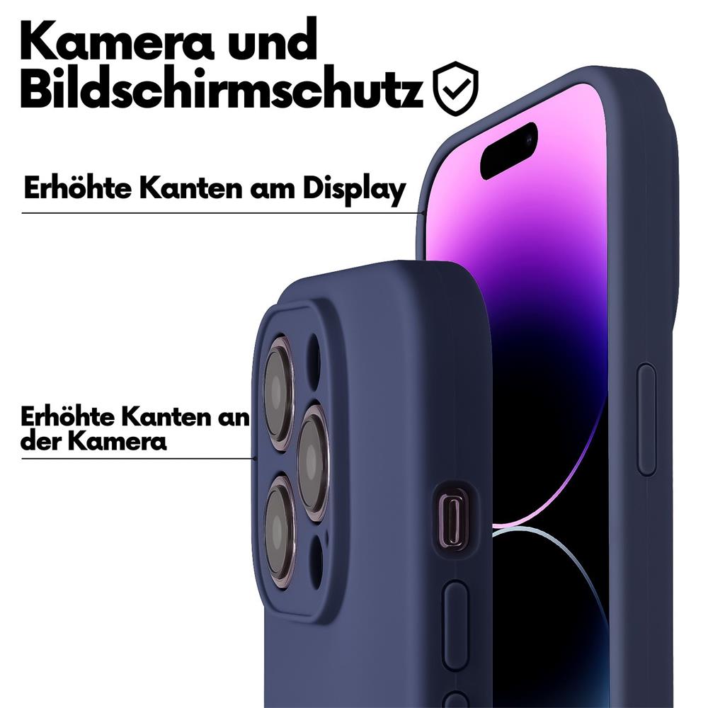 Connect Case Colour inkl. Kette für Apple iPhone 15 Pro Max in Blau