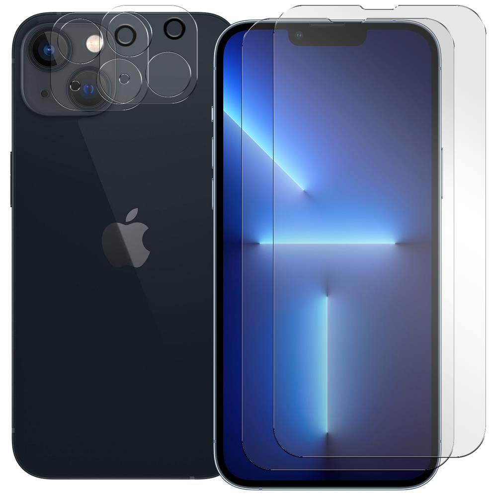 4in1 Glas Set für Apple iPhone 13